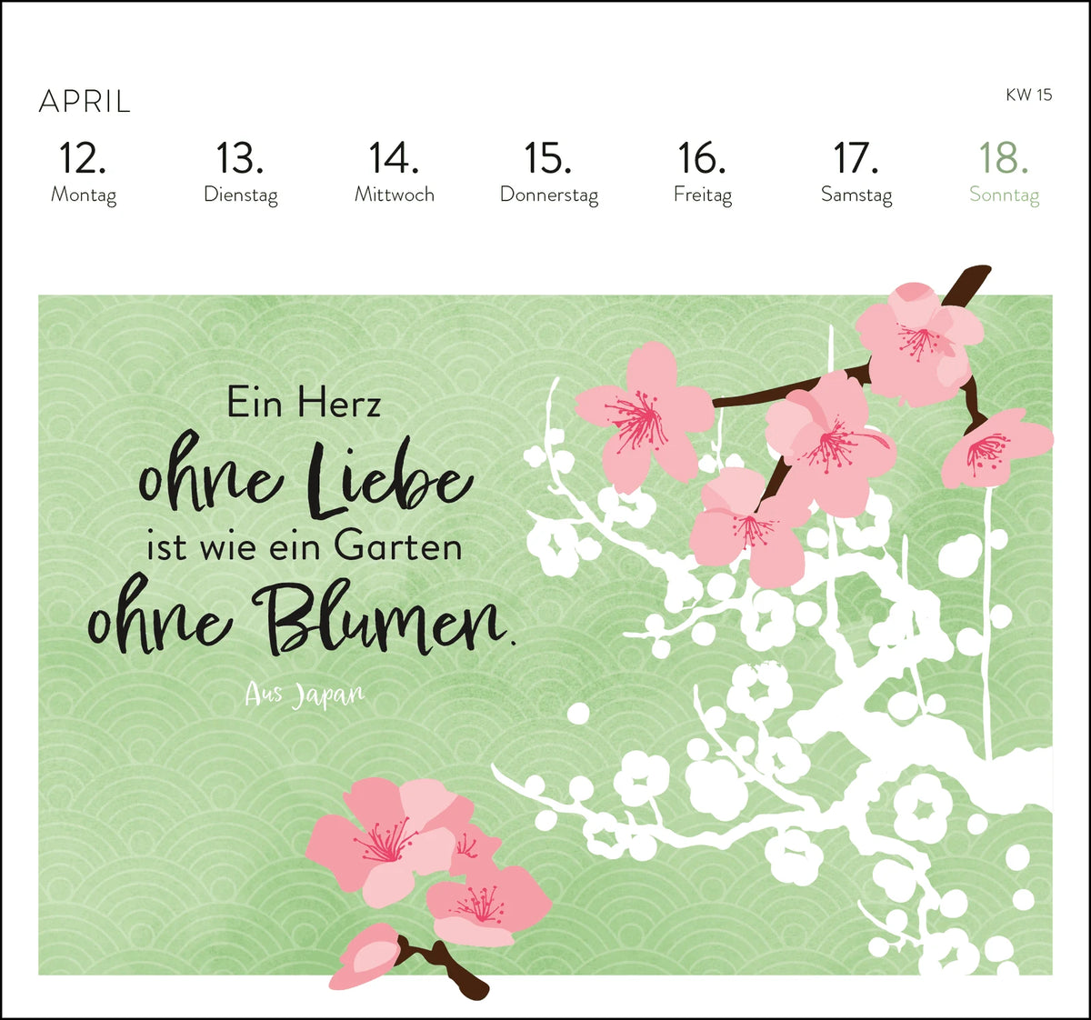 Postkartenkalender 2027: Harmonie und Lebensglück – Ansicht