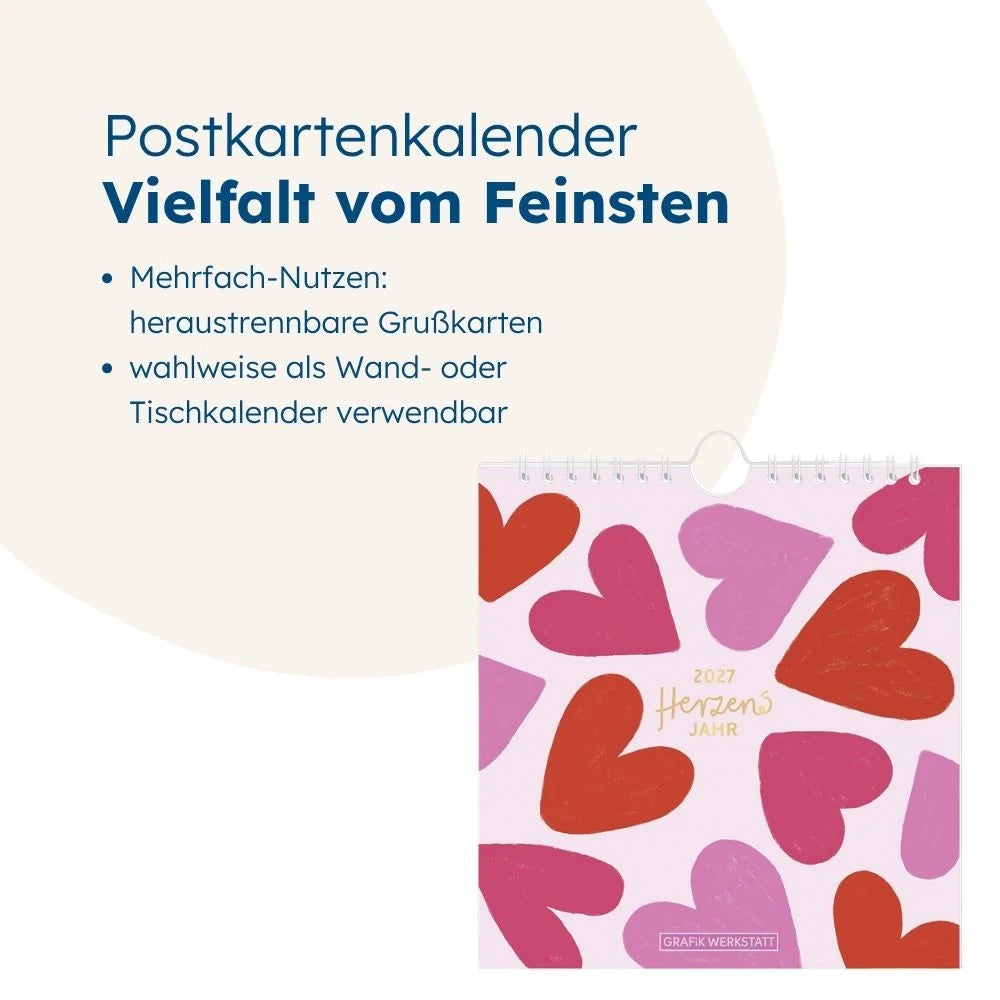 Postkartenkalender 2027 Herzensjahr – Ansicht
