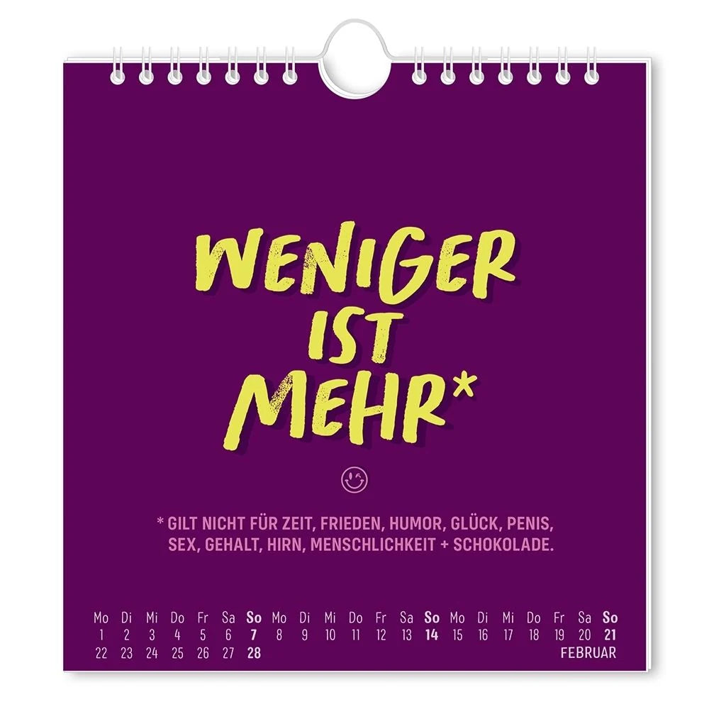 Postkartenkalender 2027 'Nen Scheiß muss ich! – Ansicht