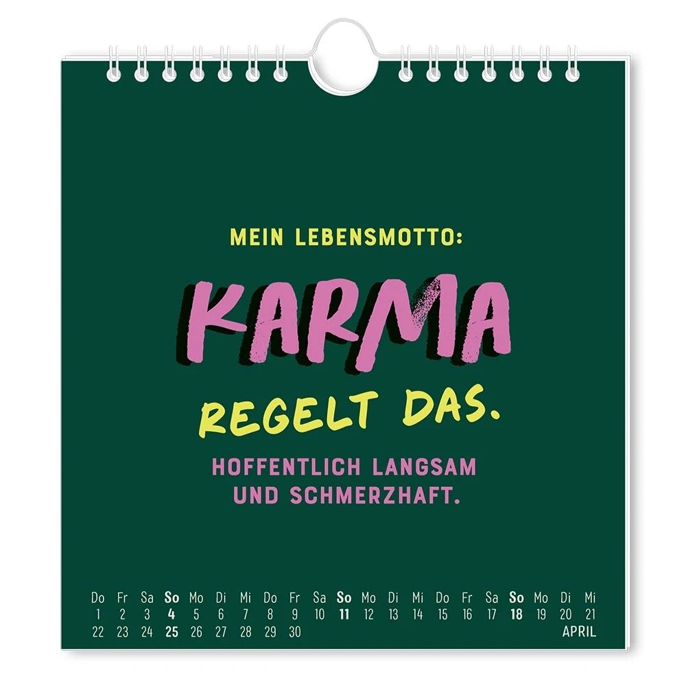 Postkartenkalender 2027 'Nen Scheiß muss ich! – Ansicht