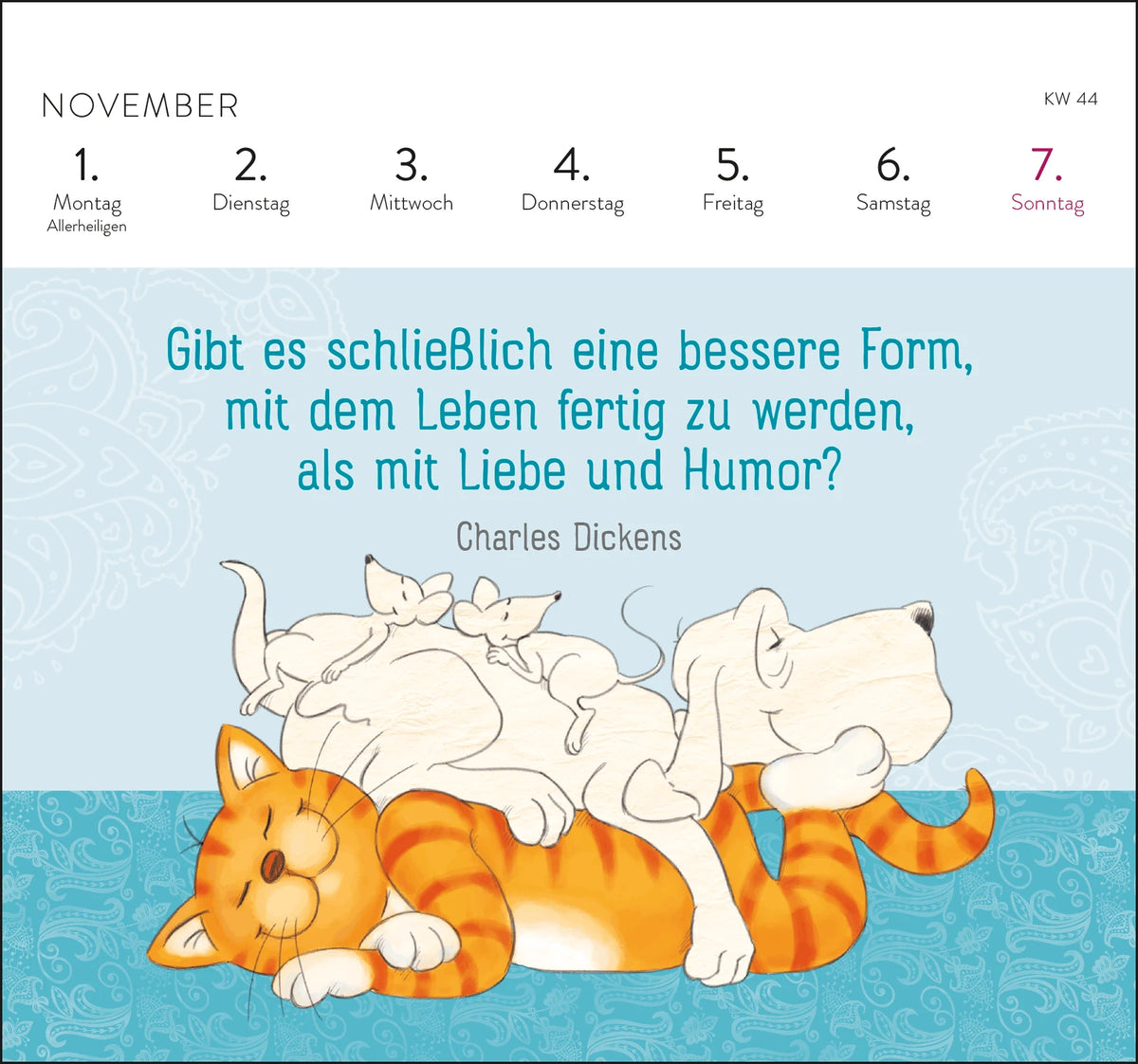 Postkartenkalender 2027: Om-Katze: In der Ruhe liegt die Kraft – Ansicht