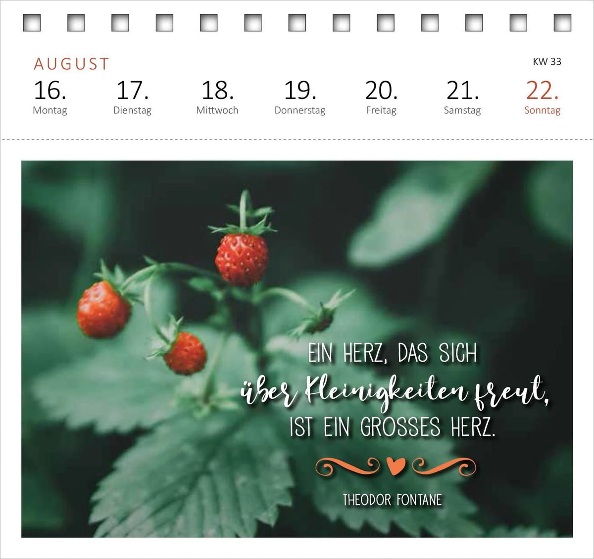Postkartenkalender Glücksmantras 2027 – Ansicht