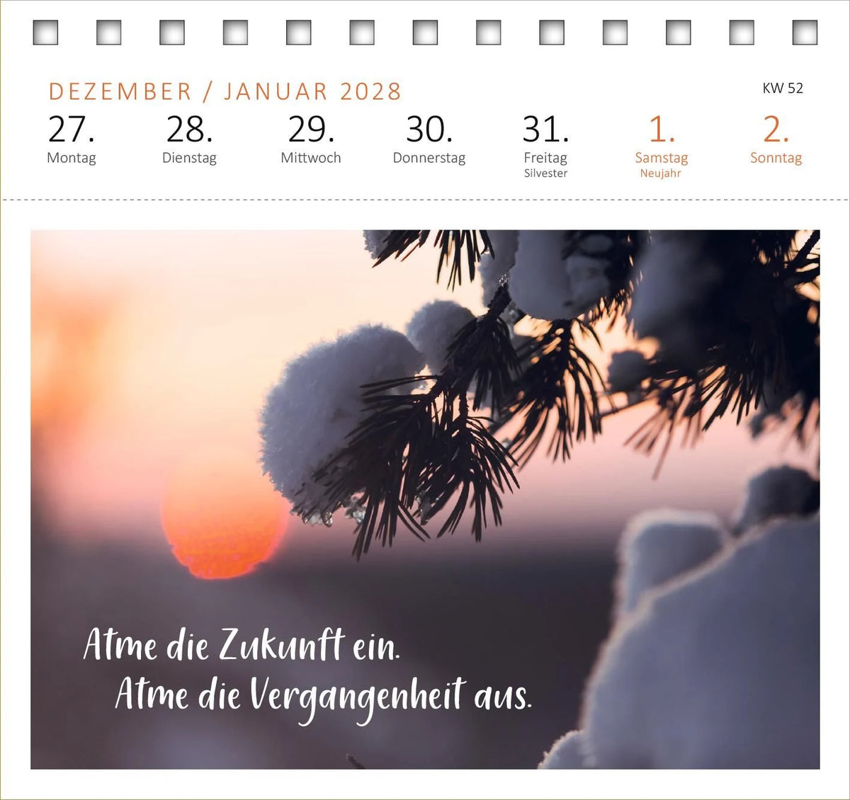 Postkartenkalender Innere Stärke 2027 – Ansicht
