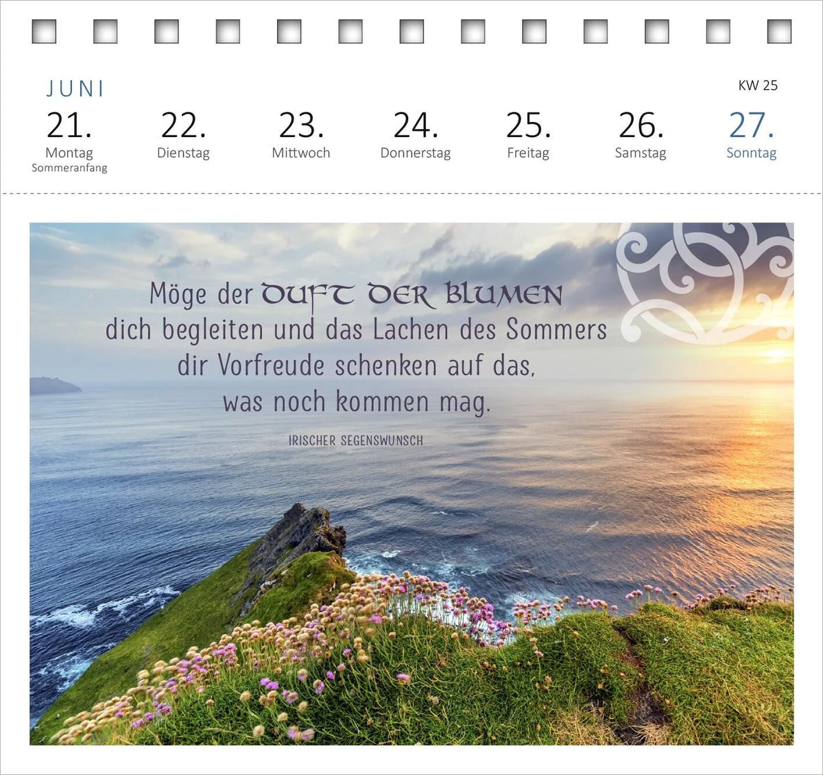Postkartenkalender Irische Segenswünsche 2027 – Ansicht