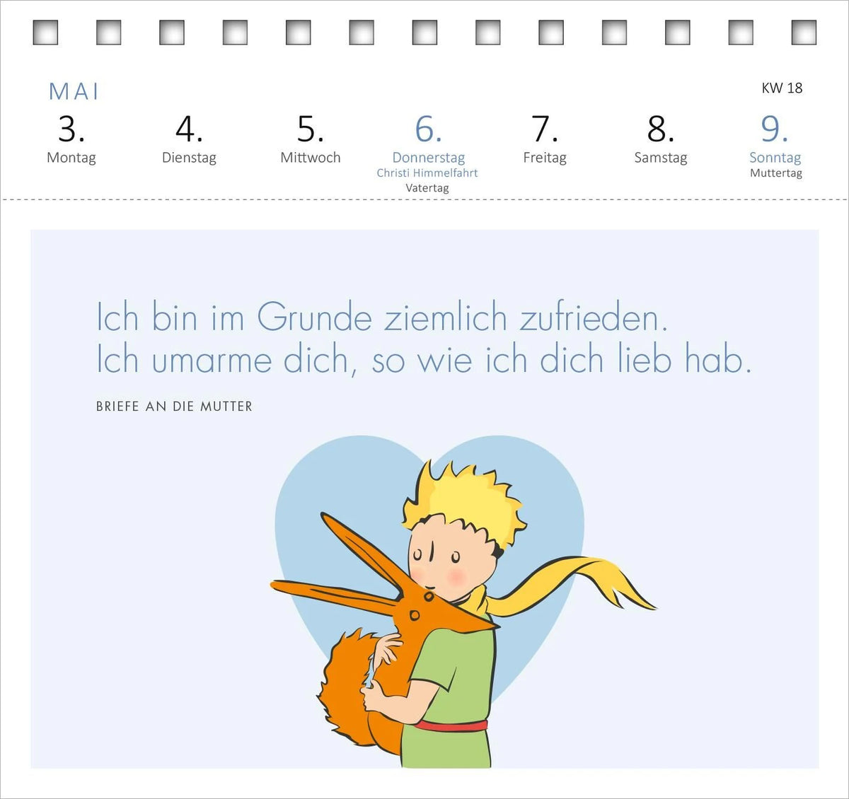 Postkartenkalender Man sieht nur mit dem Herzen gut ... 2027 – Ansicht
