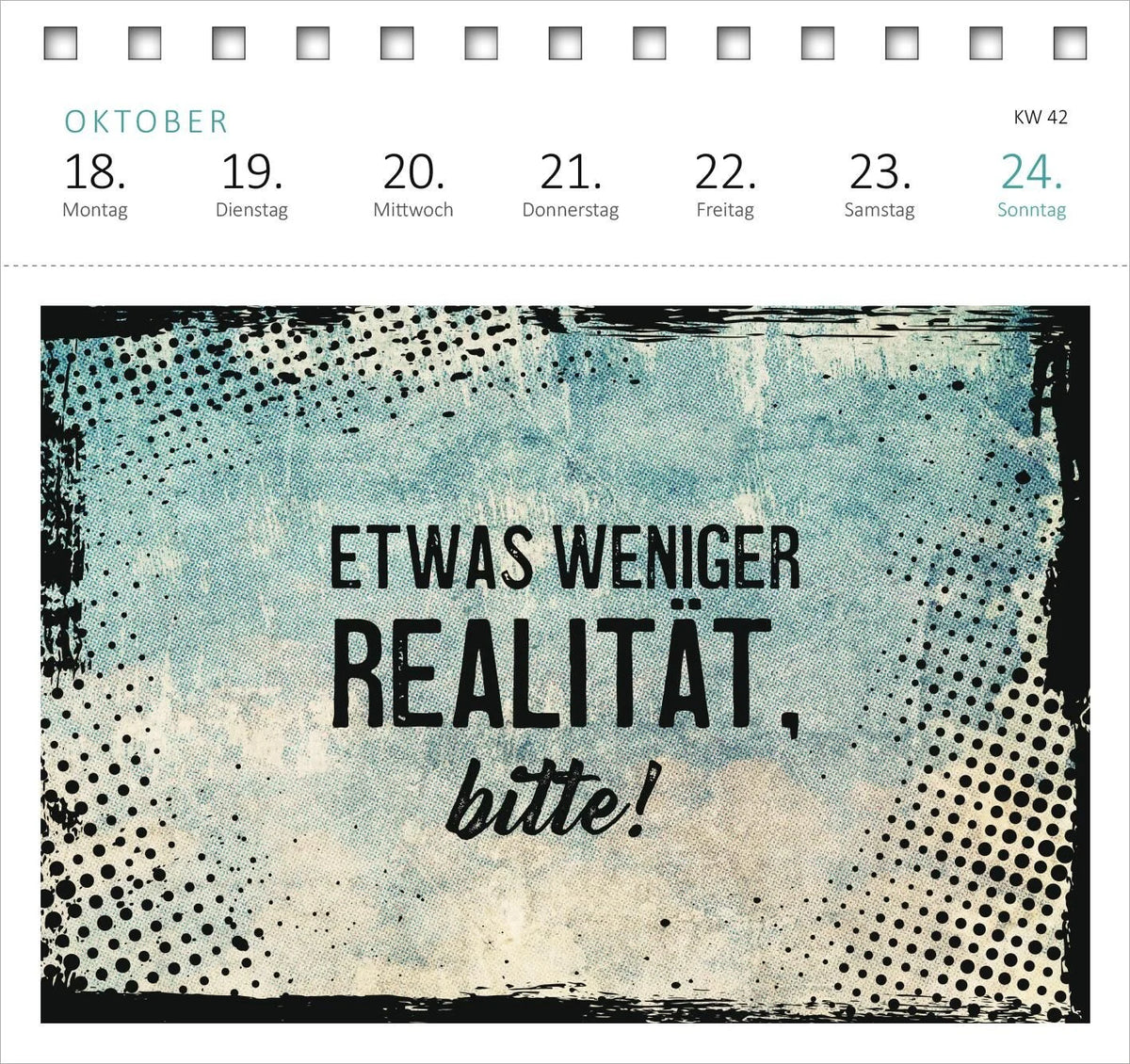 Postkartenkalender Meine Schokoladenseite hab ich aufgegessen. 2027 – Ansicht