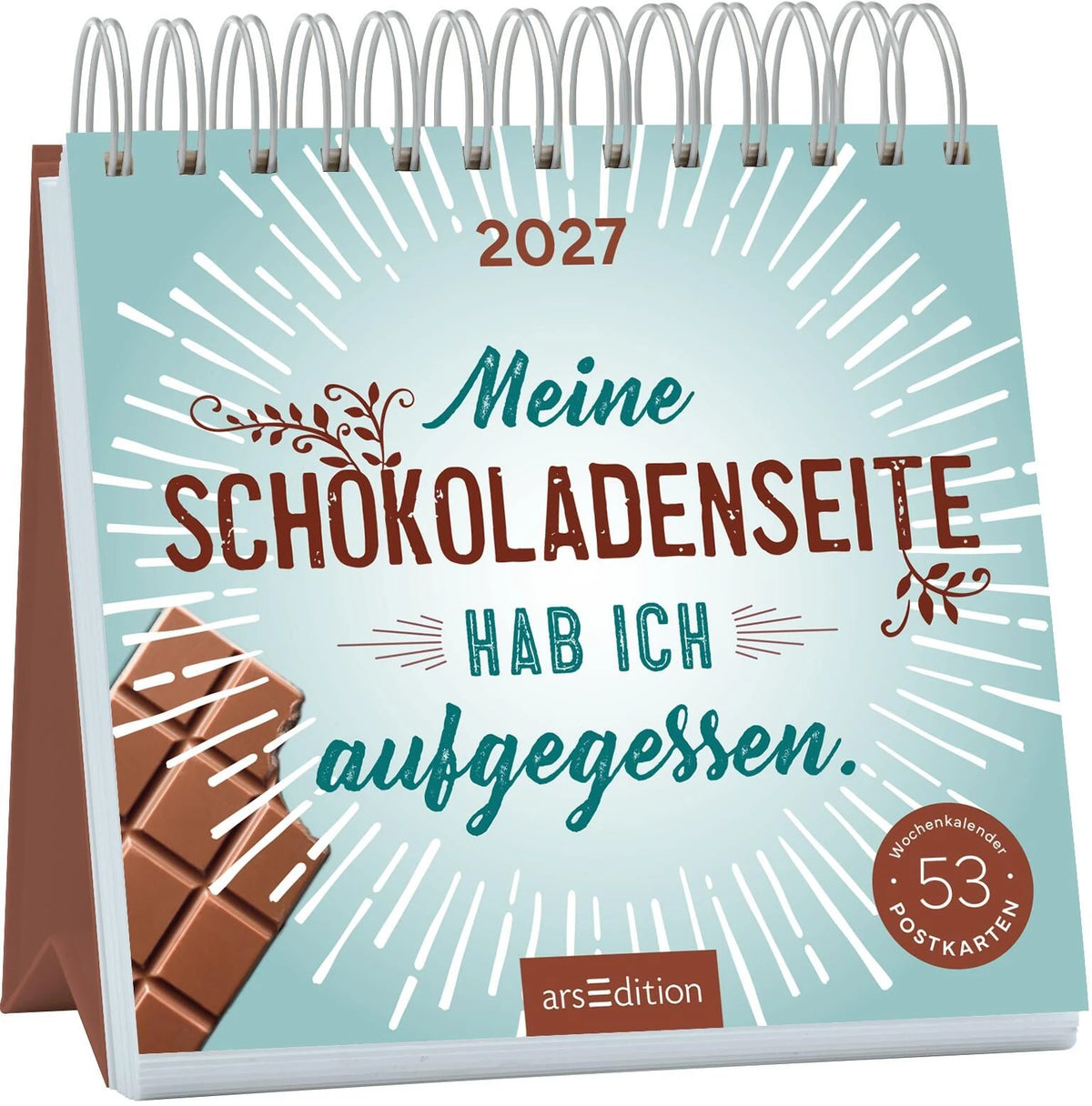 Postkartenkalender: Postkartenkalender Meine Schokoladenseite hab ich aufgegessen. 2027