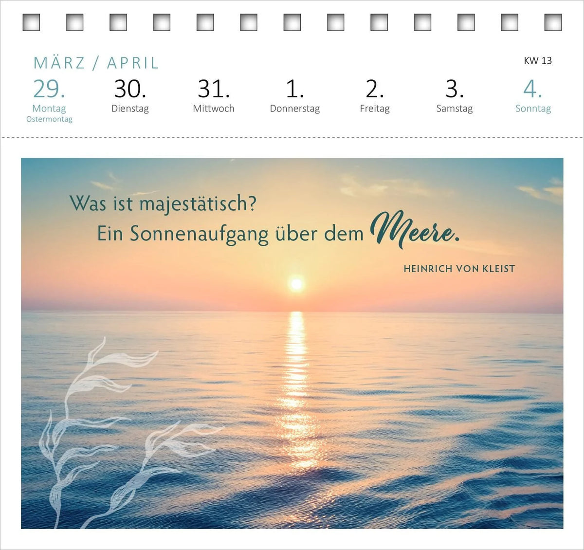 Postkartenkalender Sehnsucht nach Meer 2027 – Ansicht