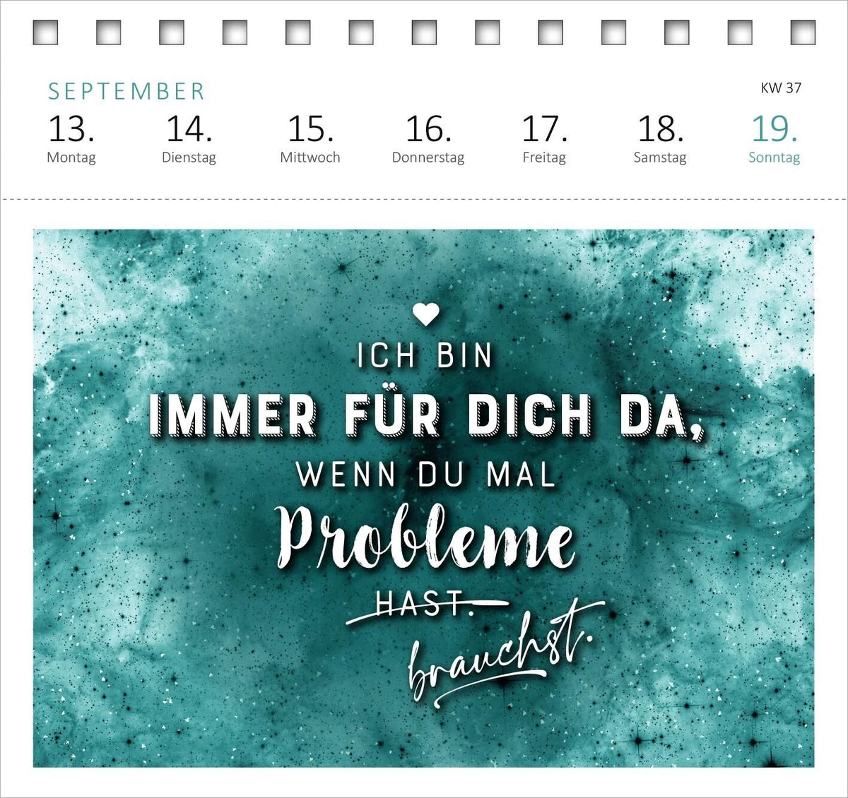 Postkartenkalender Vom Rande des Wahnsinns aus kenne ich den Weg, danke. 2027 – Ansicht