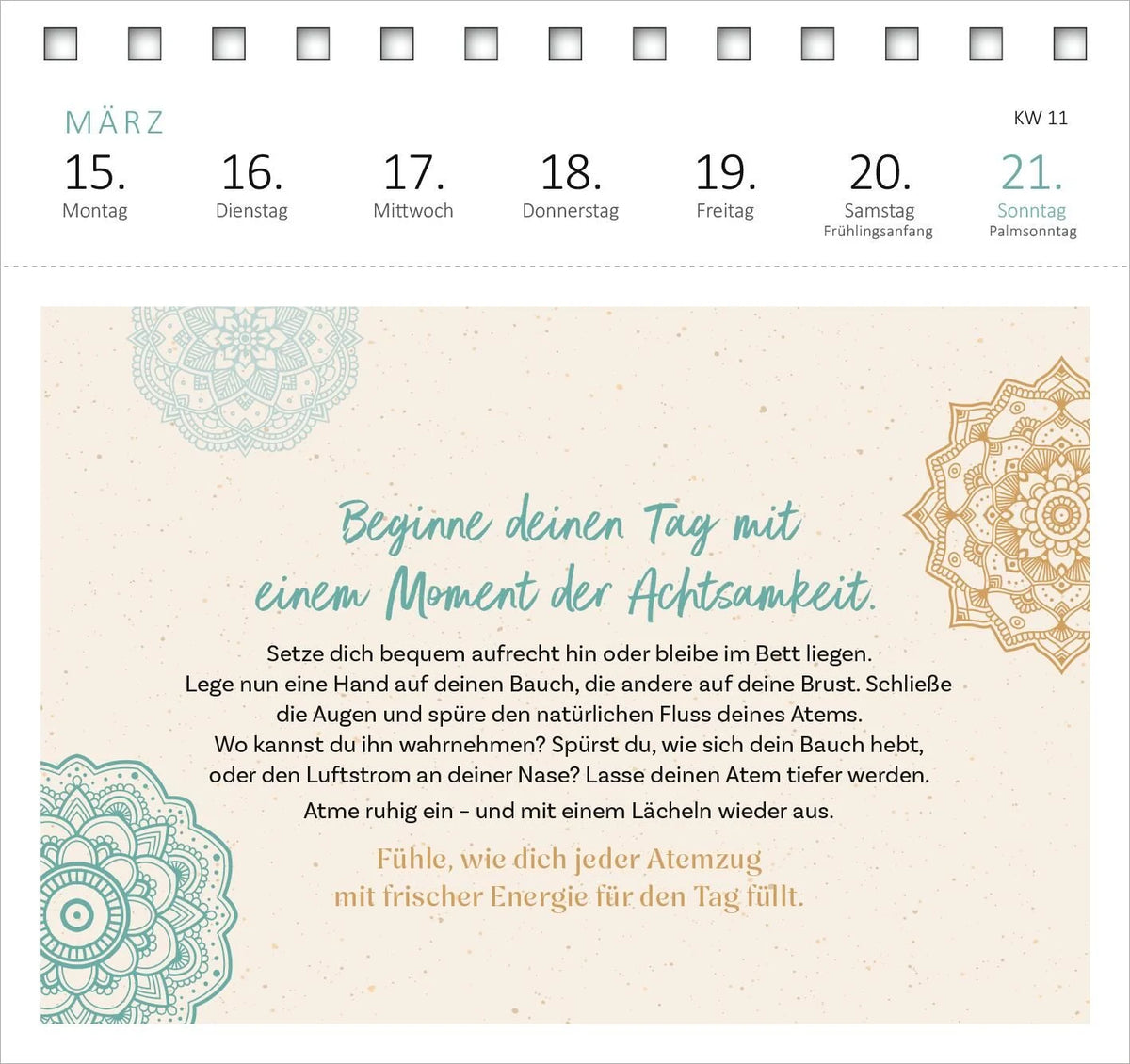 Postkartenkalender Yogaglück für jeden Tag 2027 – Ansicht