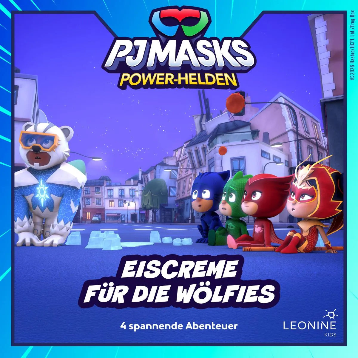 Cover: Power-Helden - Folgen 09-12: Eiscreme für die Wölfies (Hörbuch Download) von PJ Masks