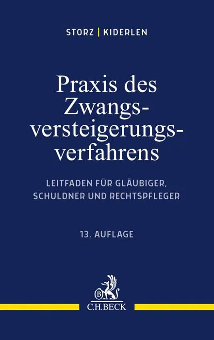 Buchcover von 'Praxis des Zwangsversteigerungsverfahrens' - Taschenbuch von Karl-Alfred Storz