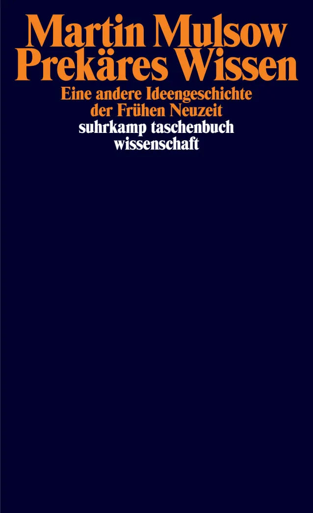 Buchcover von 'Prekäres Wissen' - Taschenbuch von Martin Mulsow