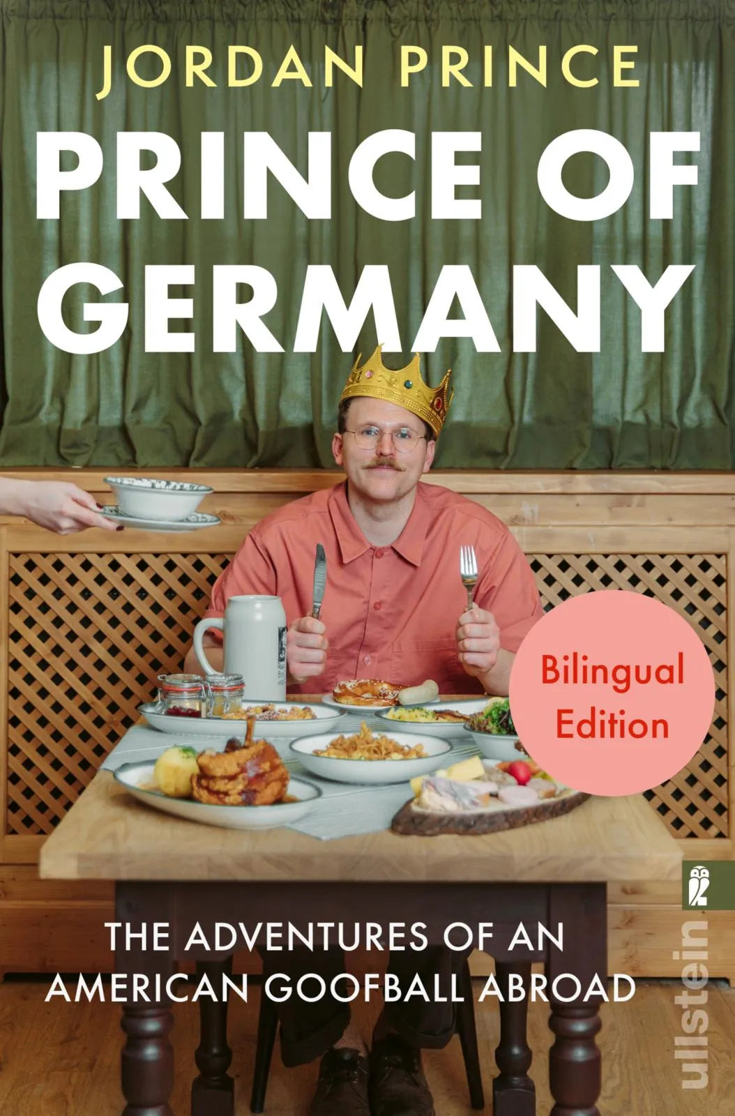 Buchrückseite von 'Prince of Germany' mit Klappentext - Taschenbuch
