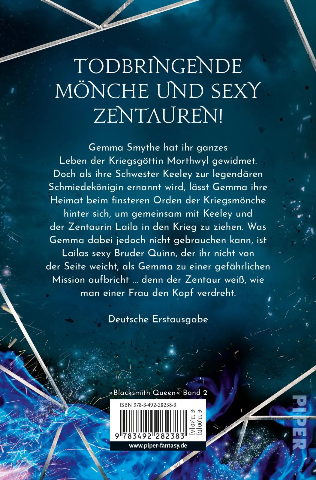 Buchrückseite von 'Princess Knight' mit Klappentext - Taschenbuch