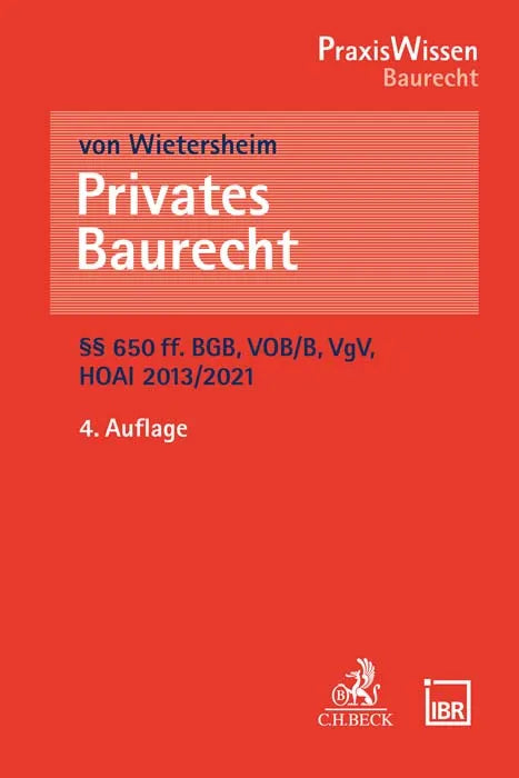 Buchcover von 'Privates Baurecht' - Taschenbuch von Mark von Wietersheim