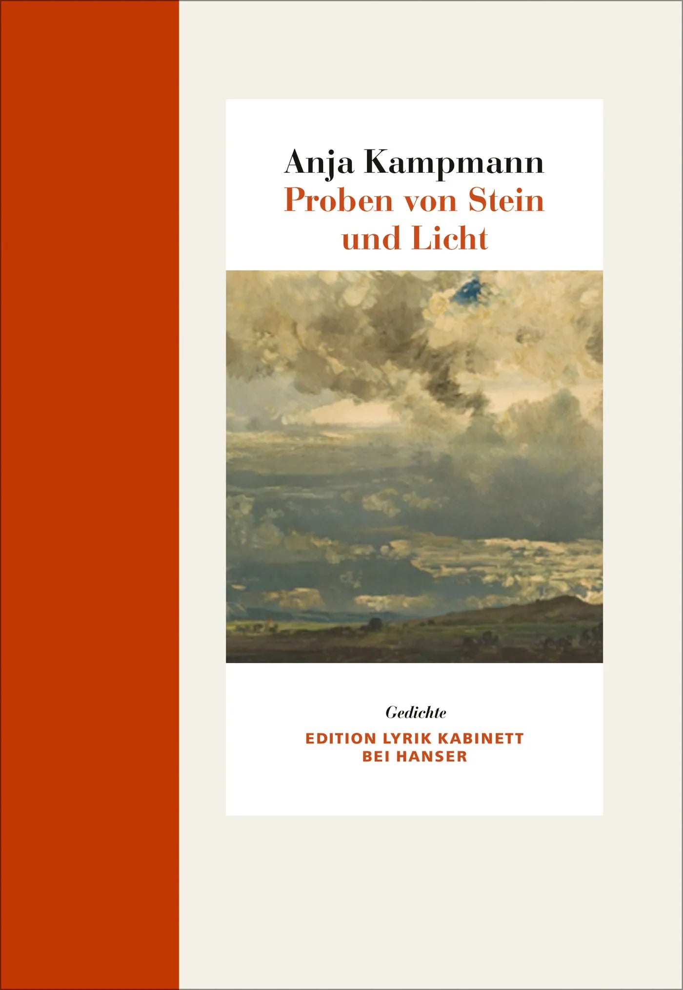 Buchcover von 'Proben von Stein und Licht' - Gebundene Ausgabe von Anja Kampmann