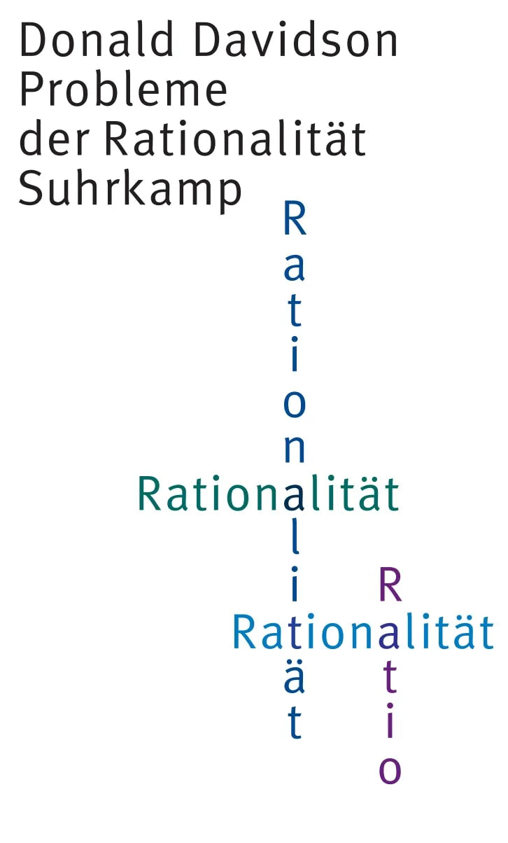 Buchcover von 'Probleme der Rationalität' - Gebundene Ausgabe von Donald Davidson