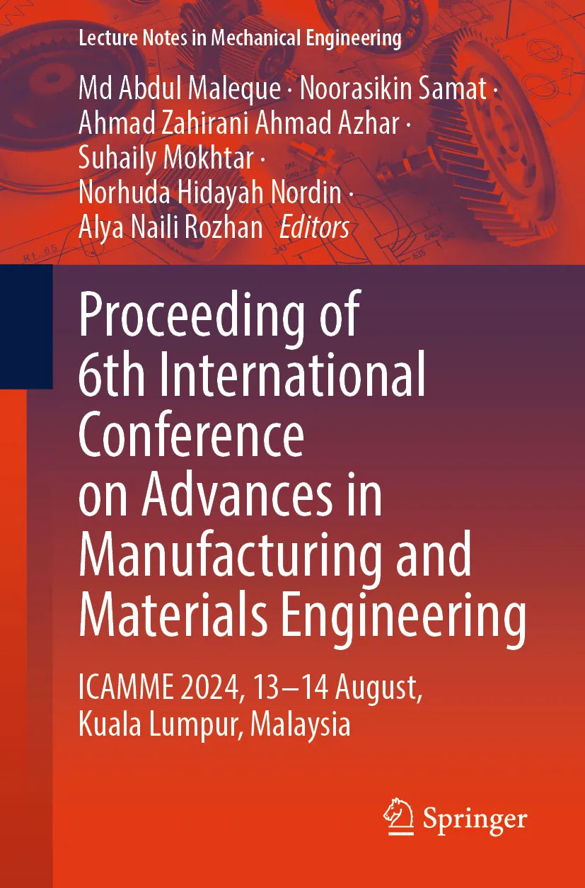 Cover: Proceeding of 6th International Conference on Advances in Manufacturing and Materials Engineering (E-Book)