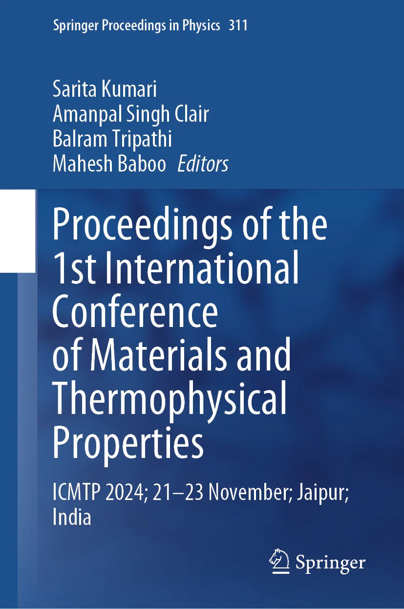 Cover: Proceedings of the 1st International Conference on Materials and Thermophysical Properties (E-Book)