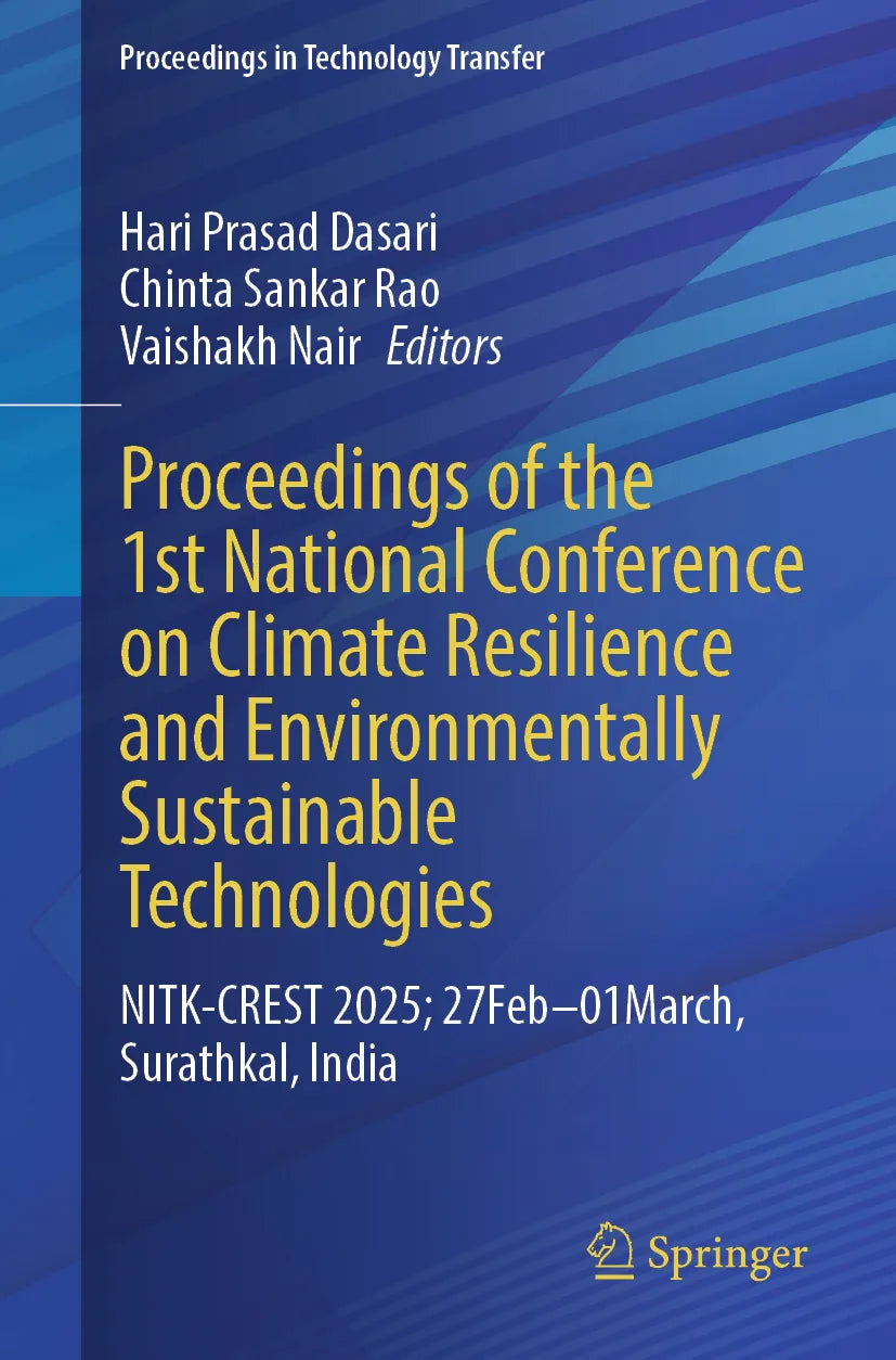 Cover: Proceedings of the 1st National Conference on Climate Resilience and Environmentally Sustainable Technologies (E-Book)