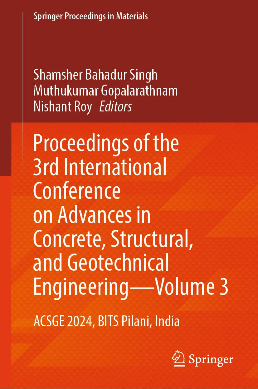 Cover: Proceedings of the 3rd International Conference on Advances in Concrete, Structural, and Geotechnical Engineering—Volume 3 (E-Book)