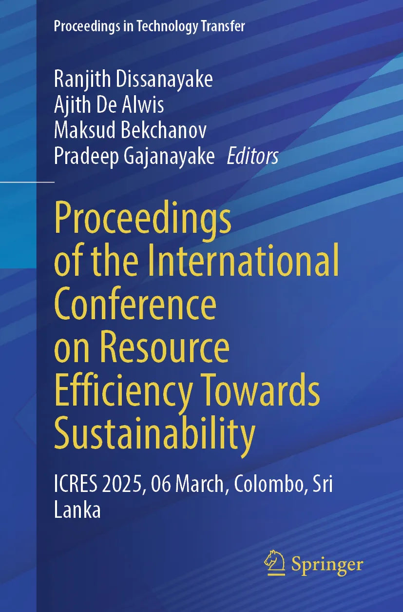 Cover: Proceedings of the International Conference on Resource Efficiency Towards Sustainability (E-Book)