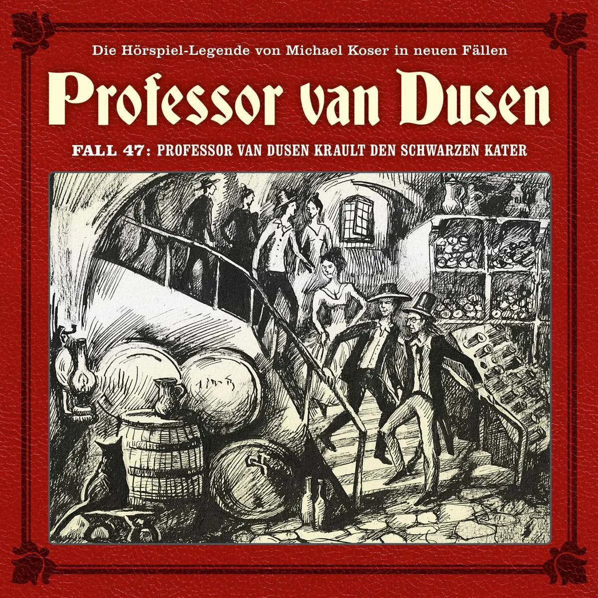 Cover: Professor van Dusen krault den schwarzen Kater (Hörbuch Download) von Marc Freund