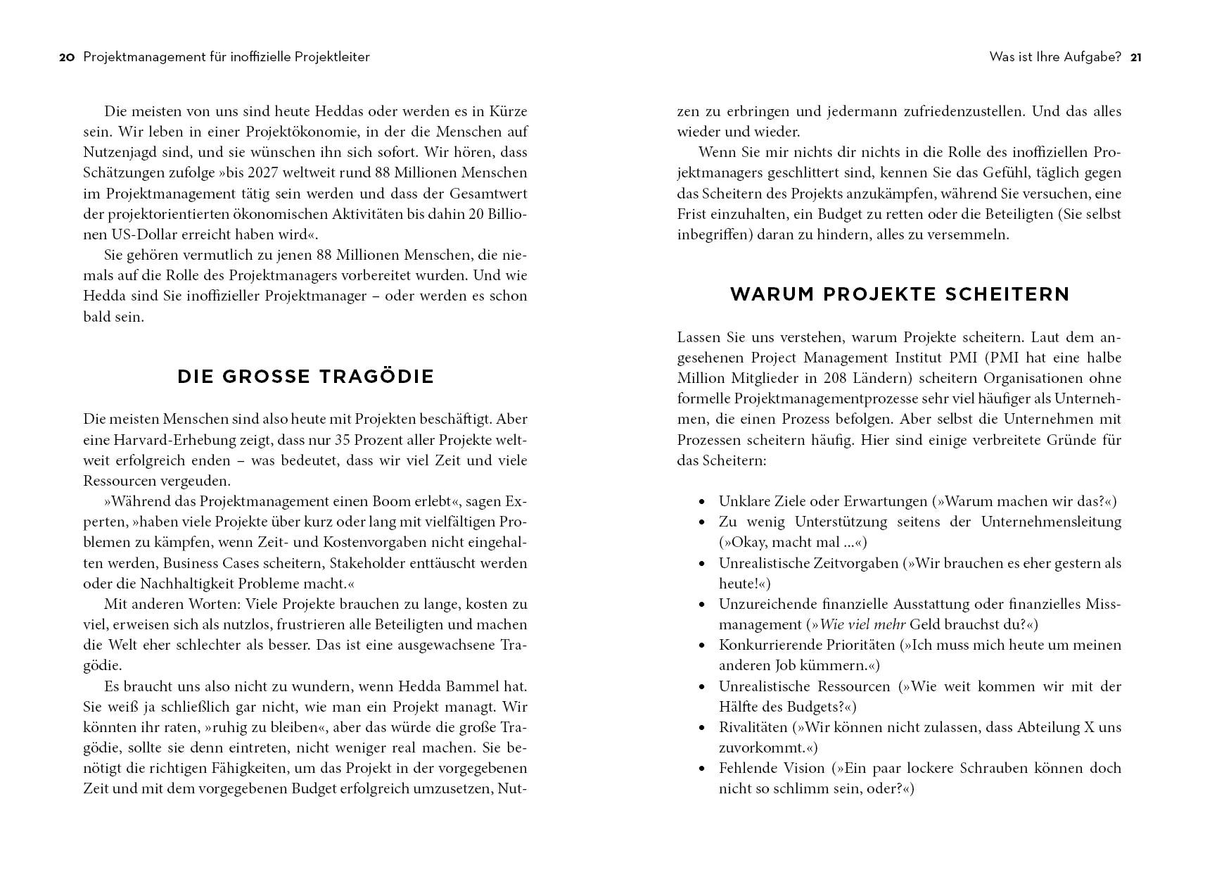 Innenansicht von 'Projektmanagement für inoffizielle Projektleiter' - Taschenbuch