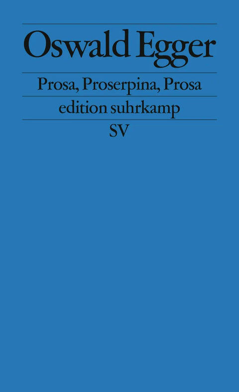 Prosa, Proserpina, Prosa