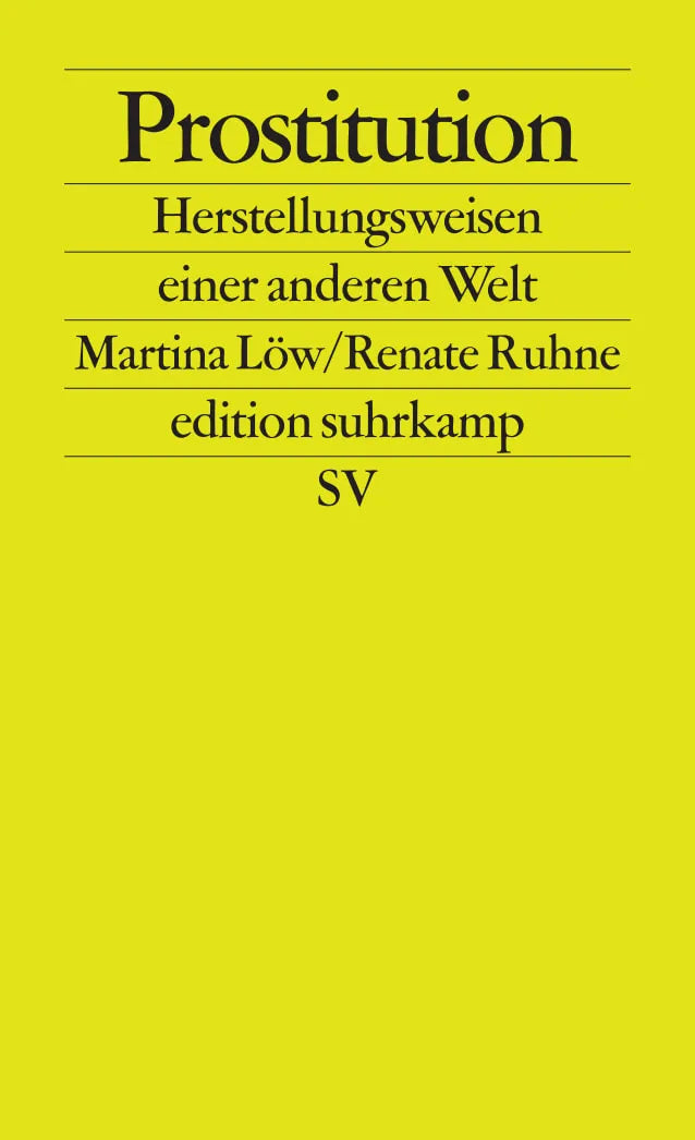 Buchcover von 'Prostitution' - Taschenbuch von Martina Löw