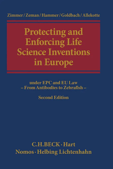Buchcover von 'Protecting and Enforcing Life Science Inventions in Europe' - Gebundene Ausgabe von Franz-Josef Zimmer