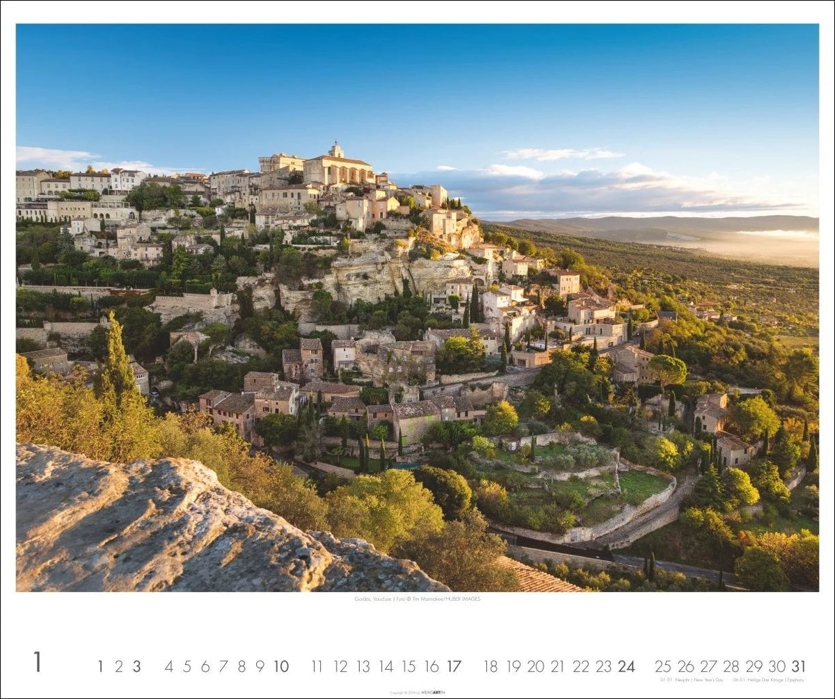 Provence Kalender 2027 - Blühende Lavendelfelder und malerische Dörfer – Ansicht
