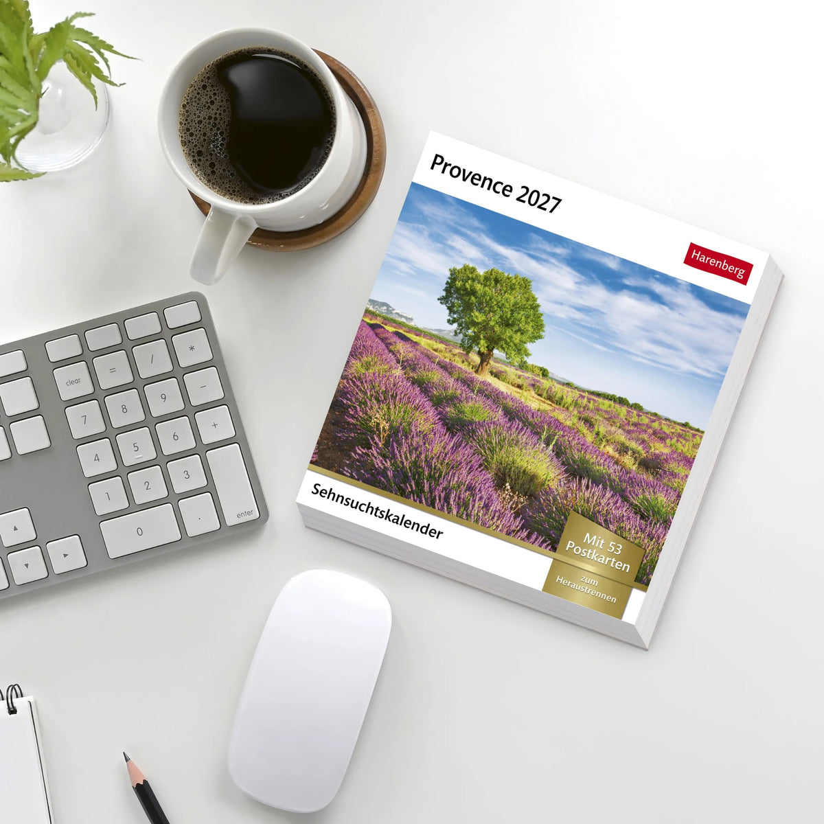 Provence Sehnsuchtskalender 2027 - Wochenkalender mit 53 Postkarten – Ansicht