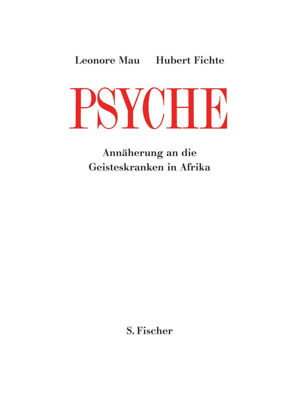 Buchcover von 'Psyche' - Gebundene Ausgabe von Hubert Fichte