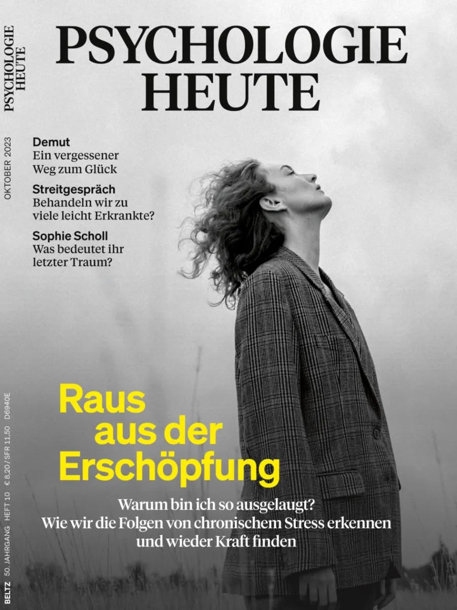 Cover: Psychologie Heute 10/2023: Raus aus der Erschöpfung (E-Book) von Verlagsgruppe Beltz
