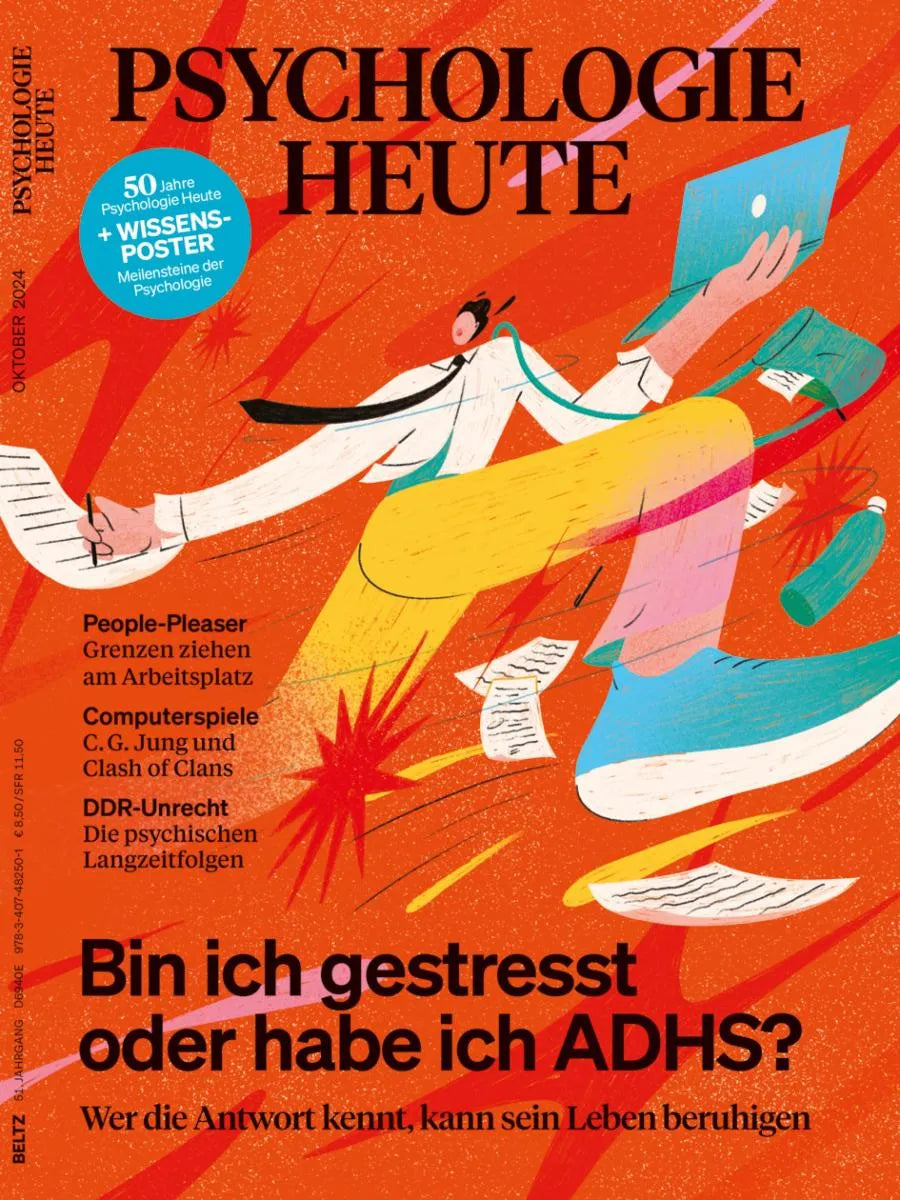 Cover: Psychologie Heute 10/2024: Bin ich gestresst oder habe ich ADHS? (E-Book) von Verlagsgruppe Beltz