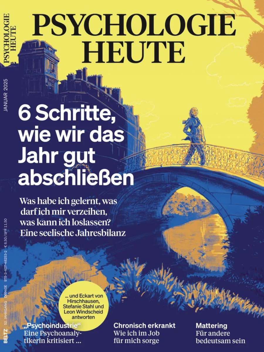 Cover: Psychologie Heute 1/2025: 6 Schritte, wie wir das Jahr gut abschließen (E-Book) von Verlagsgruppe Beltz
