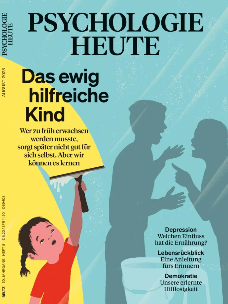 Cover: Psychologie Heute 8/2023: Das ewig hilfreiche Kind (E-Book) von Verlagsgruppe Beltz