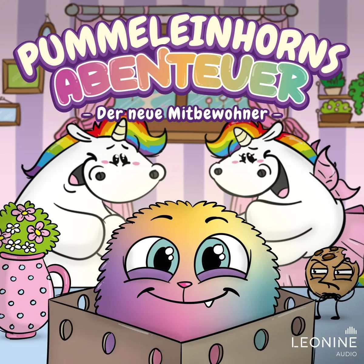 Cover: Pummeleinhorns Abenteuer - Der neue Mitbewohner (Hörbuch Download) von Steffi Engel