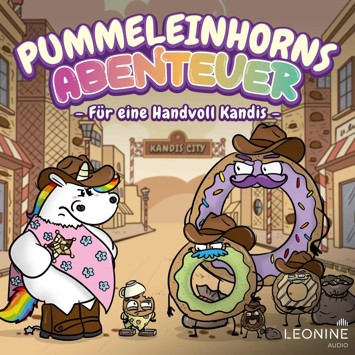 Cover: Pummeleinhorns Abenteuer - Für eine Handvoll Kandis (Hörbuch Download) von Steffi Engel