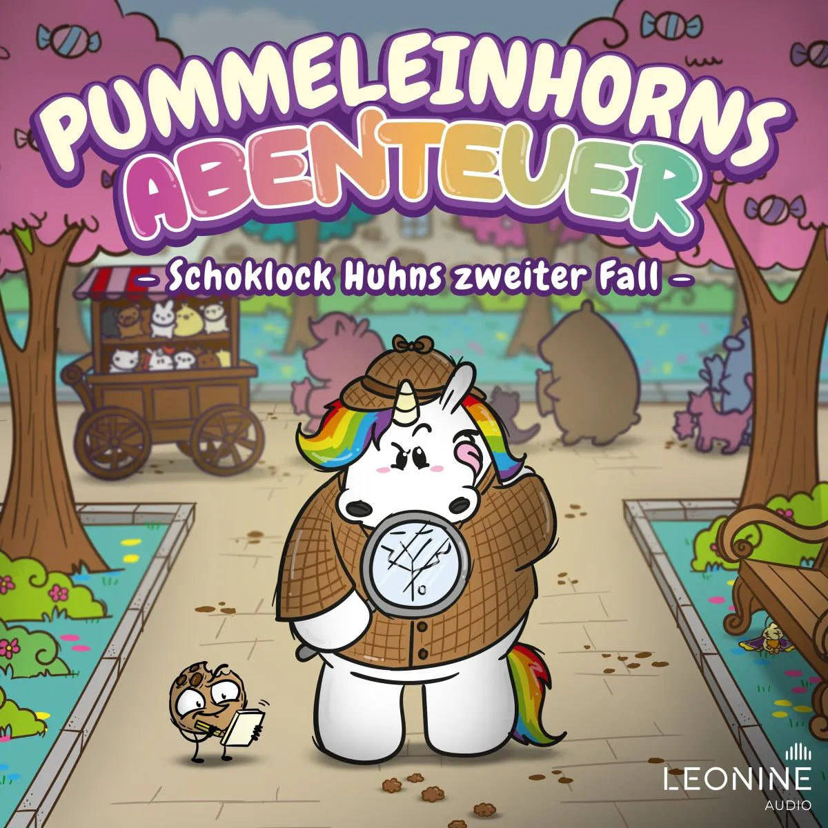 Cover: Pummeleinhorns Abenteuer - Schoklock Huhns zweiter Fall (Hörbuch Download) von Steffi Engel