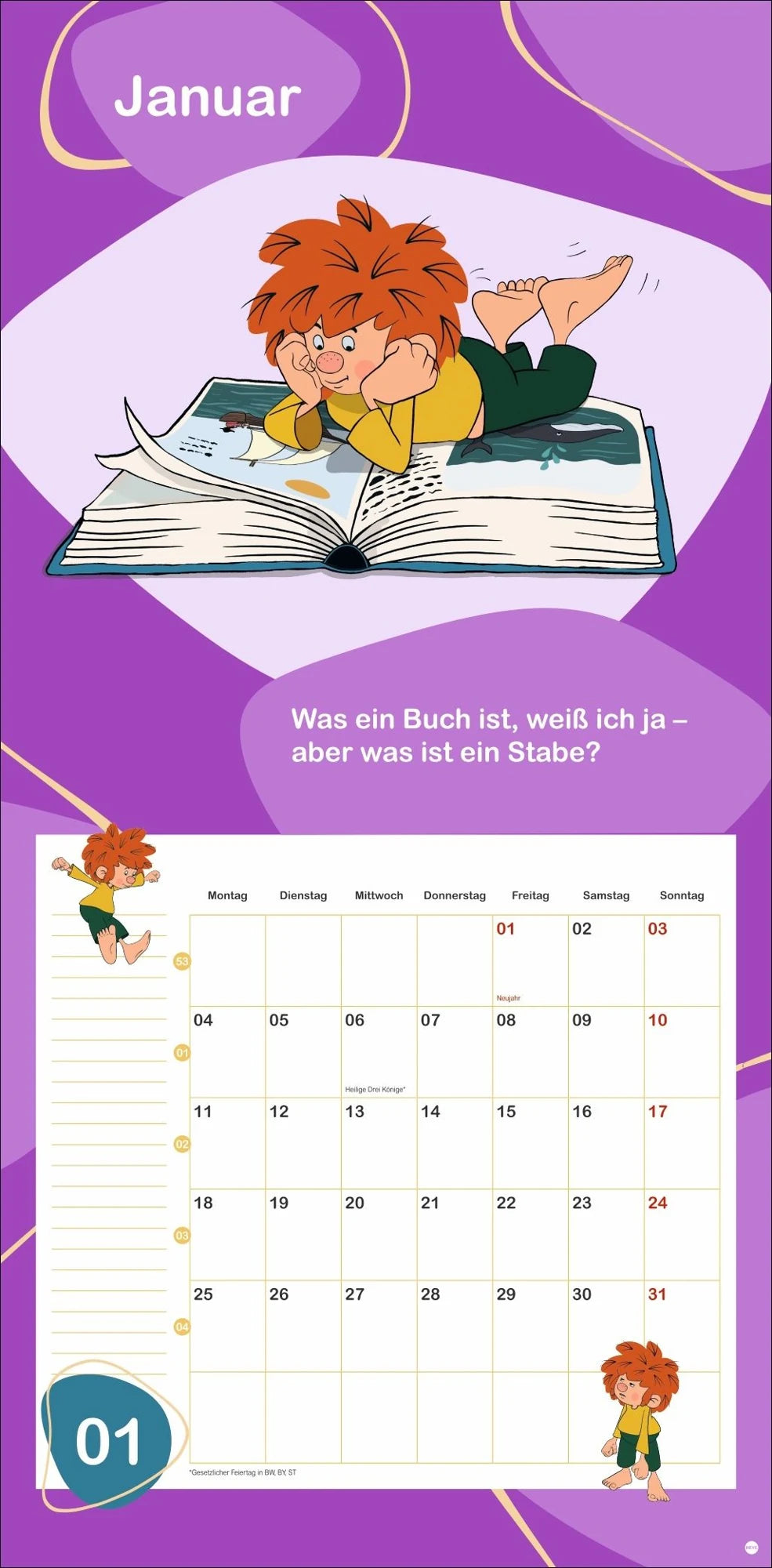 Pumuckl Broschurkalender 2027 – Ansicht