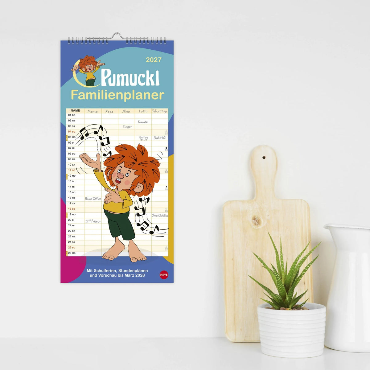 Pumuckl Familienplaner 2027 – Ansicht