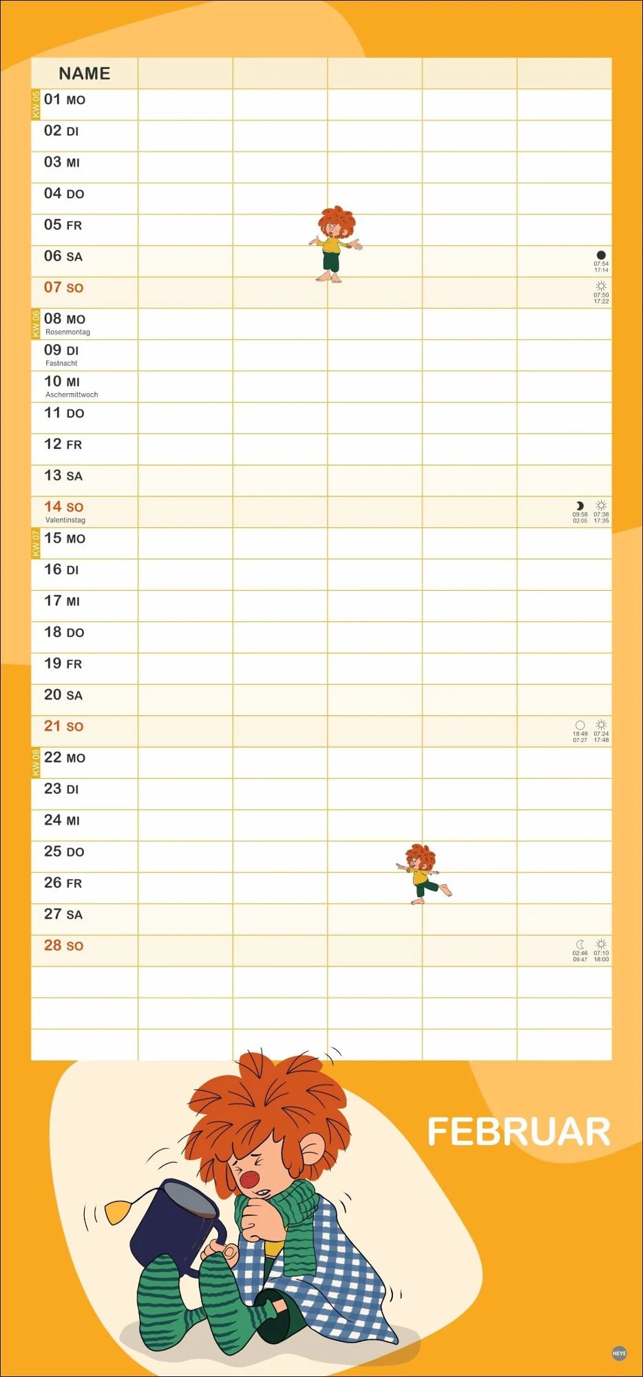 Pumuckl Familienplaner 2027 – Ansicht