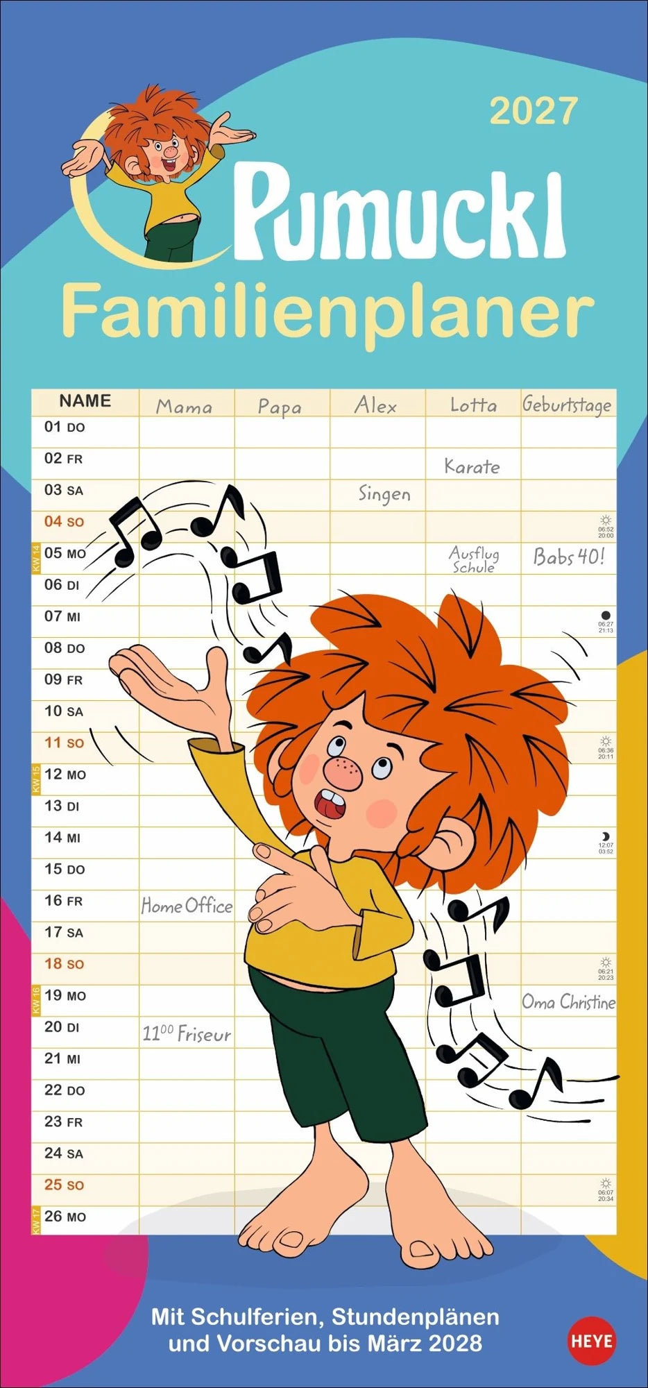 Familienplaner: Pumuckl Familienplaner 2027
