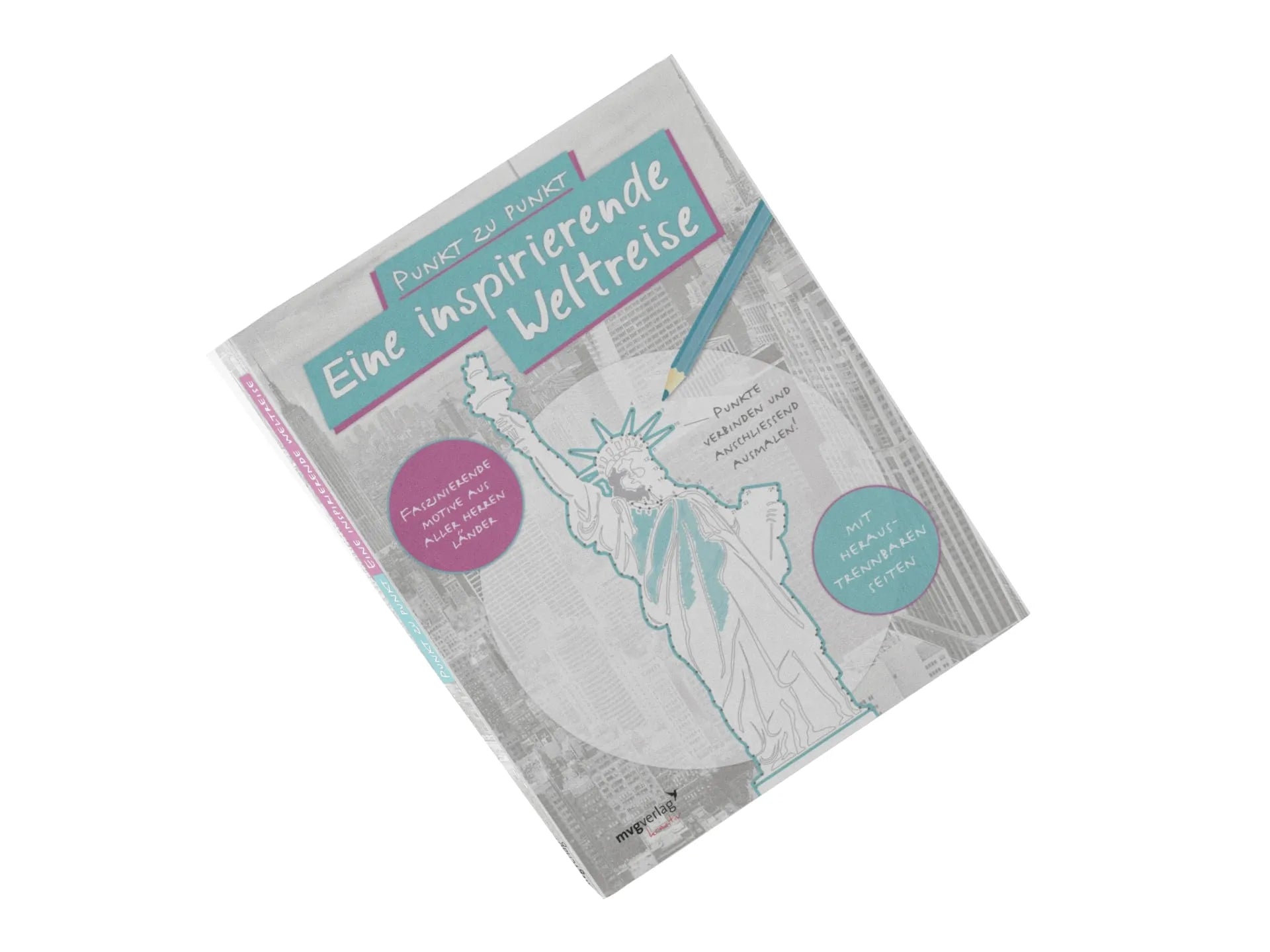 Innenansicht von 'Punkt zu Punkt: Eine inspirierende Weltreise: Malbuch für Erwachsene' - Taschenbuch