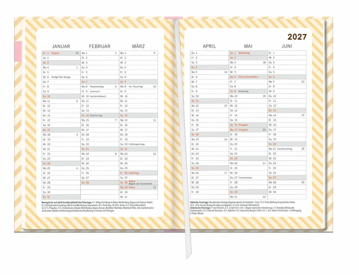 Pusheen 17-Monats-Kalenderbuch A5 2027 - 17 Monate. Von August 2026 bis Dezember 2027 – Ansicht