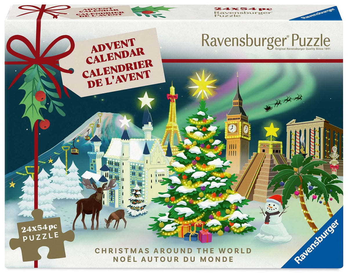Adventskalender: Puzzle-Adventskalender 24x 56 Teile - Christmas around the World