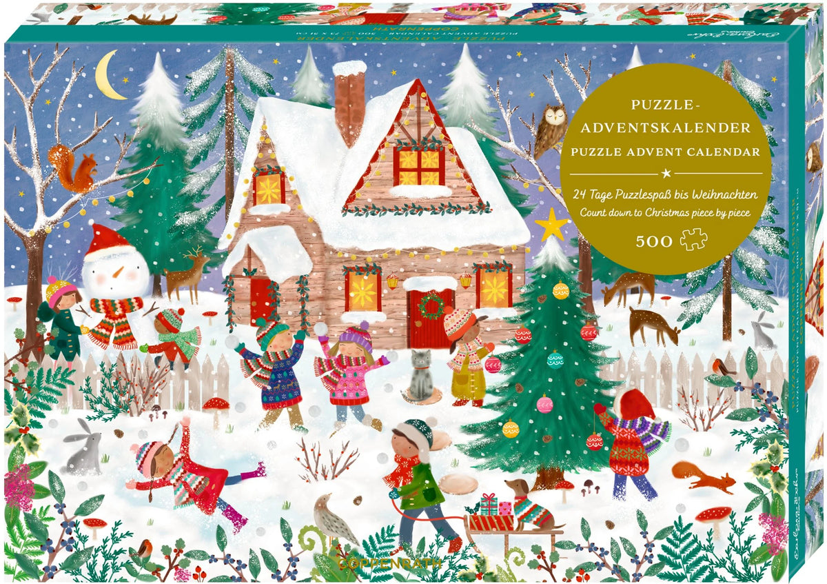 Adventskalender: Puzzle-Adventskalender – Fröhliche Winterzeit